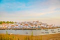 On the narrow Alleys of Ferragudo, Algarve, Portugal, Europe Royalty Free Stock Photo