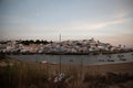 On the narrow Alleys of Ferragudo, Algarve, Portugal, Europe Royalty Free Stock Photo