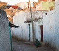 Narrow alleyway of ancient city of Jugol. Harar. Ethiopia.