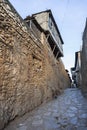 Narrow alleyway of ancient city of Jugol. Harar. Ethiopia. Royalty Free Stock Photo