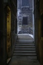 Narrow alleyway and bridge in Venice Royalty Free Stock Photo