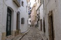 Narrow alleyways of sitges Royalty Free Stock Photo