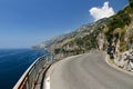 Narrow Amalfi Coast Mountain Road