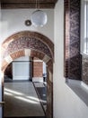 Narrow arched corridor or hallway in the Copenhagen City Hall Council Building