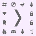narrow arrow icon. web icons universal set for web and mobile Royalty Free Stock Photo