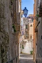 Narrow back streets of Amalfi town, Salerno, Italy Royalty Free Stock Photo