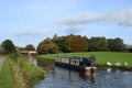 Narrow boat on Lancaster canal by Aldcliffe Road