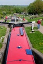 Foxton Locks on the Grand Union Canal, Leicestershire, UK Royalty Free Stock Photo