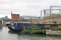 Narrow boats on the Regents canal, London Royalty Free Stock Photo