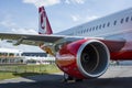 Narrow-body jet airliner Airbus A321-211. Airberlin.