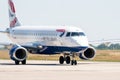 Narrow-body jet airliner Embraer E190SR of British Airways