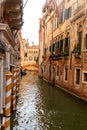 Narrow canal in Venice, Italy