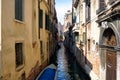 Narrow canal of Venice Royalty Free Stock Photo