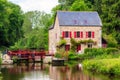 The narrow canals of Brittany, France. Royalty Free Stock Photo