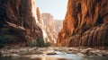 Spectacular Creek In Rocky Canyons: A Serene And Calming Vibe