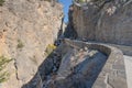 Narrow Canyon Highway in Kootenay Royalty Free Stock Photo