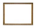 Narrow carved wooden picture frame cutout