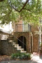 Narrow Charleston House Royalty Free Stock Photo