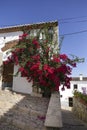 Narrow cobbled streets in the old Jewish quarter of Caceres Royalty Free Stock Photo