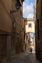 Narrow cobbled streets in old town of Toledo, Spain Royalty Free Stock Photo