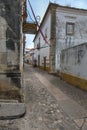 Narrow Colorful Street in the Medieval Portuguese City of Obidos