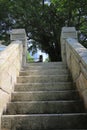 the narrow concrete staircase, the Stairway composition