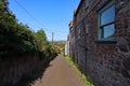 A narrow country lane in Nether Stowey in Somerset, England Royalty Free Stock Photo