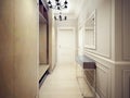 The narrow entrance in Art Deco style Royalty Free Stock Photo
