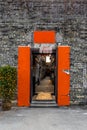 Narrow entrance of the walled village of Kat Hing Wai Royalty Free Stock Photo