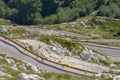 Narrow and extreme road to highest peak Sveti Jure Saint George of Biokovo national park