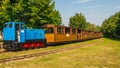 Narrow-gauge railway in HajnÃÂ³wka. Royalty Free Stock Photo