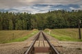 Narrow gauge railway near Weitra town in Austria