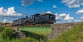 Narrow gauge steam train. Royalty Free Stock Photo