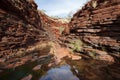 Narrow gorge in West Australia Royalty Free Stock Photo