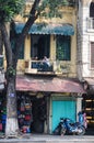 Narrow houses on the street of Hanoi Royalty Free Stock Photo