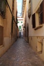 Narrow lane in Palma de Mallorcaain