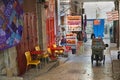 Produce delivered by hand cart, Jerusalem