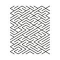 Narrow maze lines. Vector complex structure. Abstract path symbol. Puzzle grid shape Royalty Free Stock Photo