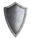 Narrow medieval metal shield isolated Royalty Free Stock Photo