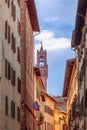 Narrow medieval street in Florence Royalty Free Stock Photo