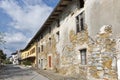 Narrow medieval street in Smartno village, Slovenia.