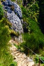 Narrow mountain path in nature Royalty Free Stock Photo