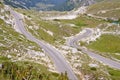 Narrow mountains route. Landscape - Montenegro. Royalty Free Stock Photo