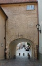 Narrow old street in Riga Royalty Free Stock Photo