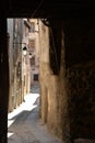 Narrow old street, village of Tende, France Royalty Free Stock Photo