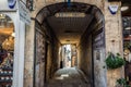 Narrow passage in Edinburgh, Scotland