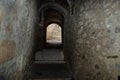 Narrow passageway in the Jewish quarter of Girona Royalty Free Stock Photo