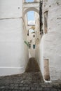 Narrow passage in Arcos de la Frontera near Cadiz Spain