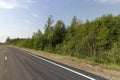 Narrow paved road for cars