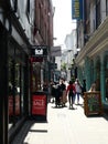 Historic Bedford Street in The Lanes, Norwich, Norfolk, UK